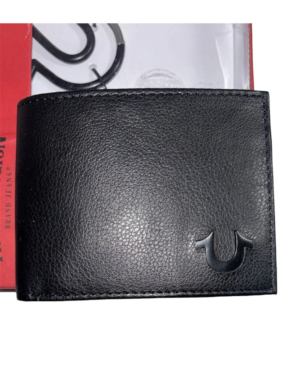 True Religion Bifold Wallet and Carabiner Gift Set Black Wallet Black Carabiner